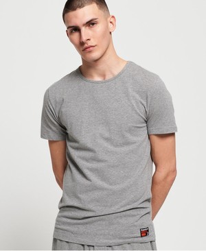 Superdry Organic Cotton SD Laundry Slim Fit Lounge Férfi Pólók Kék/Szürke | TWZMJ4920